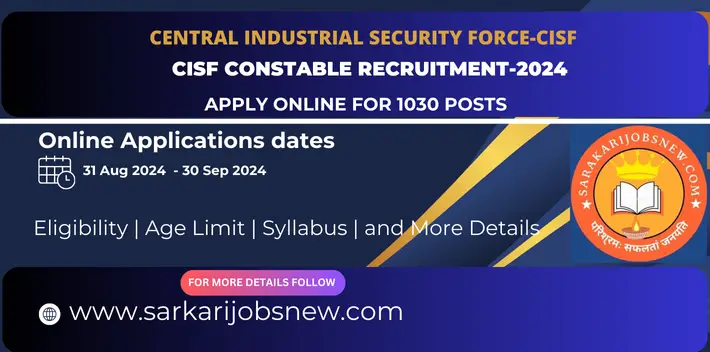 CISF Constable Recruitment-2024