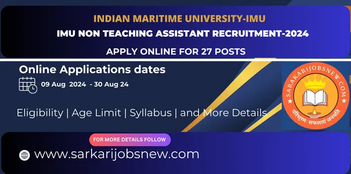 IMU Non Teaching Assistant-2024