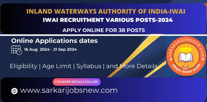 IWAI Recruitment Various Posts-2024
