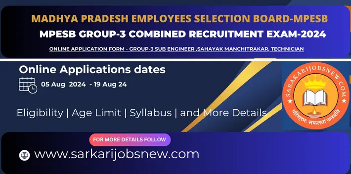 MPESB Group-3 Combined Recruitment Exam-2024