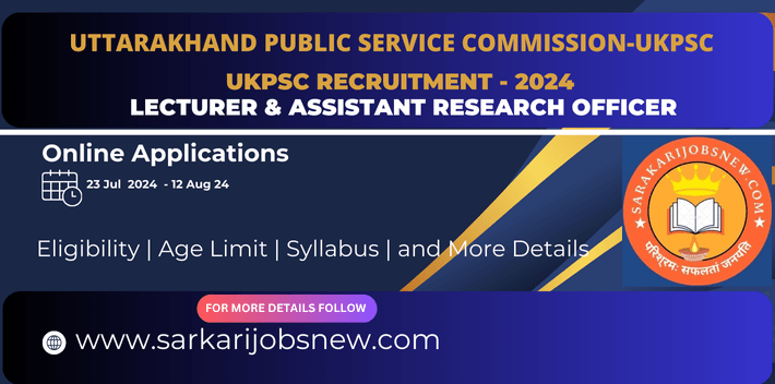 UKPSC Lecturer Jul-2024