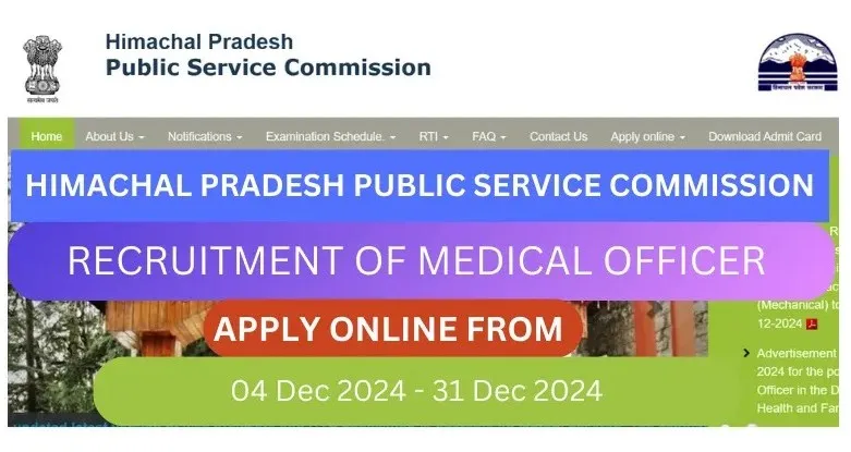 HPPSC Medical Officer Recruitment 2024