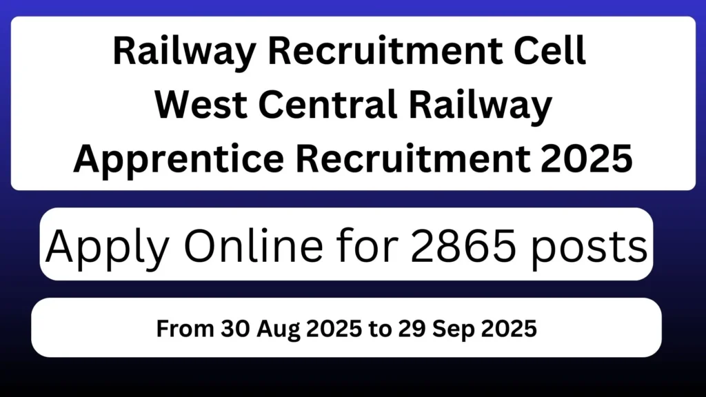 Railway WCR Apprentice 2025